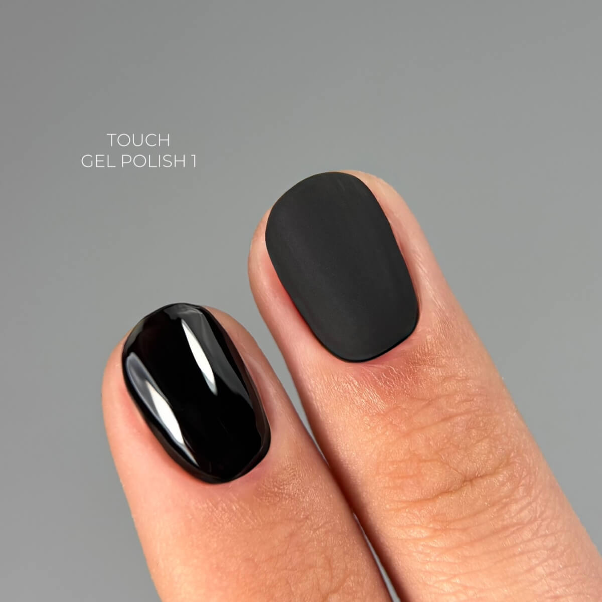 TOUCH Gel Polish #01 black nail color for French tips and nail art