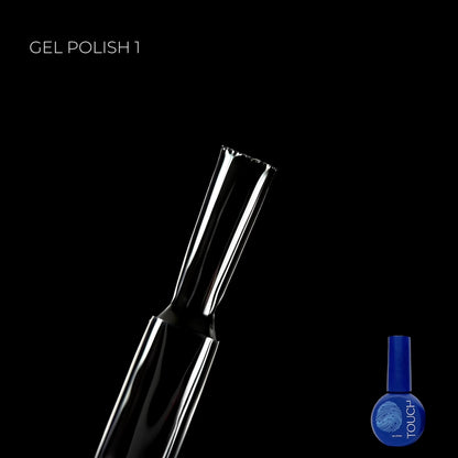 TOUCH #01 deep black gel nail polish in 9ml bottle