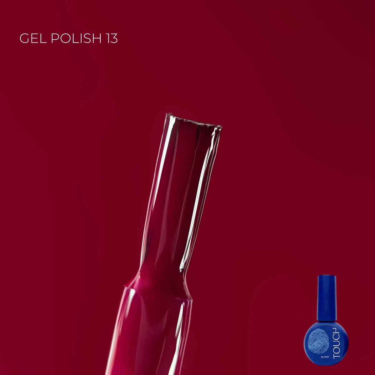 TOUCH #13 professional wine red gel polish for deep burgundy nails