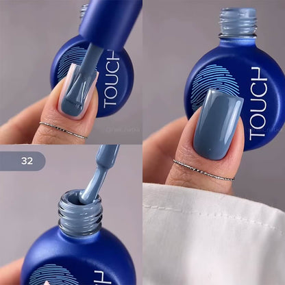 TOUCH Gel Polish 32 cool gray blue manicure shade 9ml