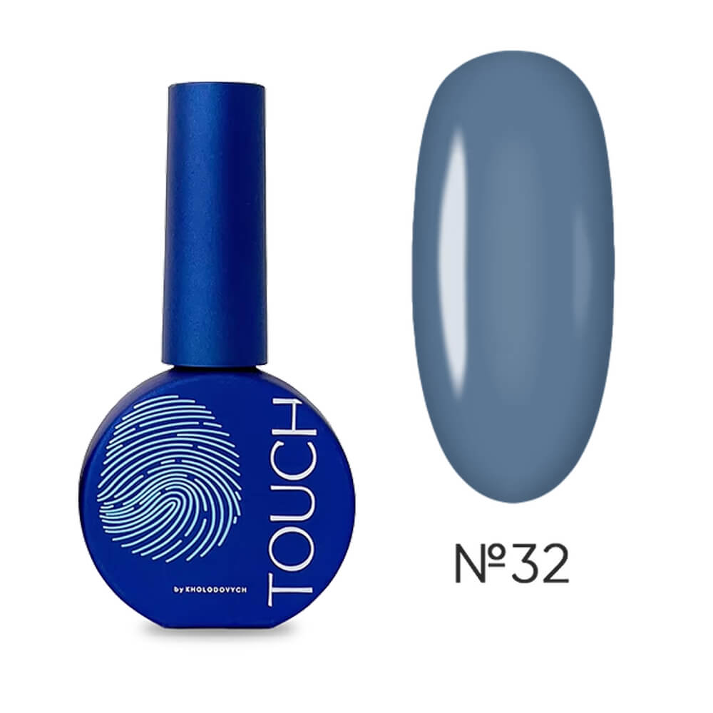 TOUCH Gel Polish #32 gray blue gel nail polish 9ml