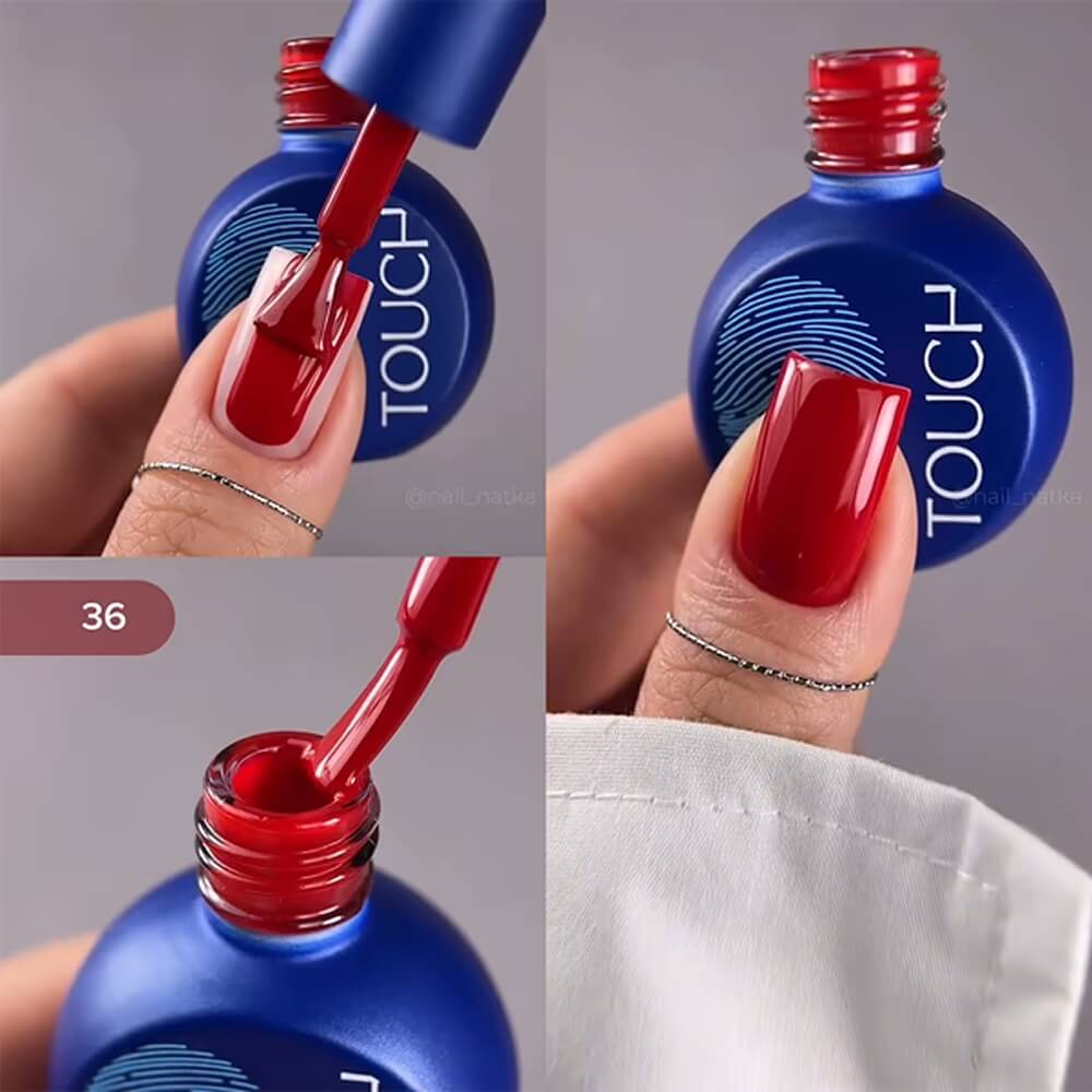 TOUCH Gel Polish #36 being applied with the brush