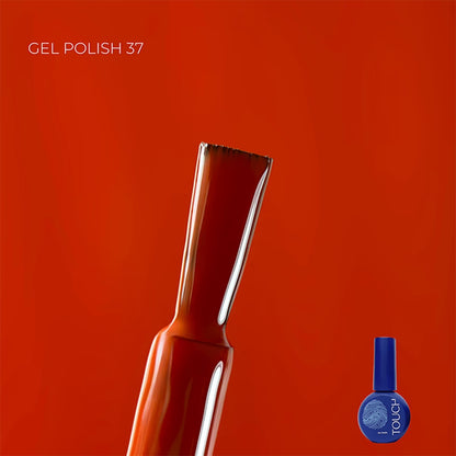 TOUCH #37 warm red orange gel polish for manicure 9ml