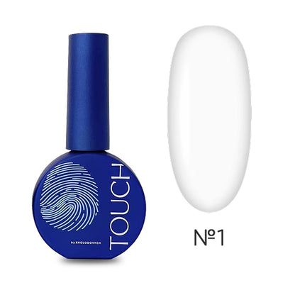 TOUCH Gel Polish One Step 01 – White 3-in-1 Pedicure Gel Polish