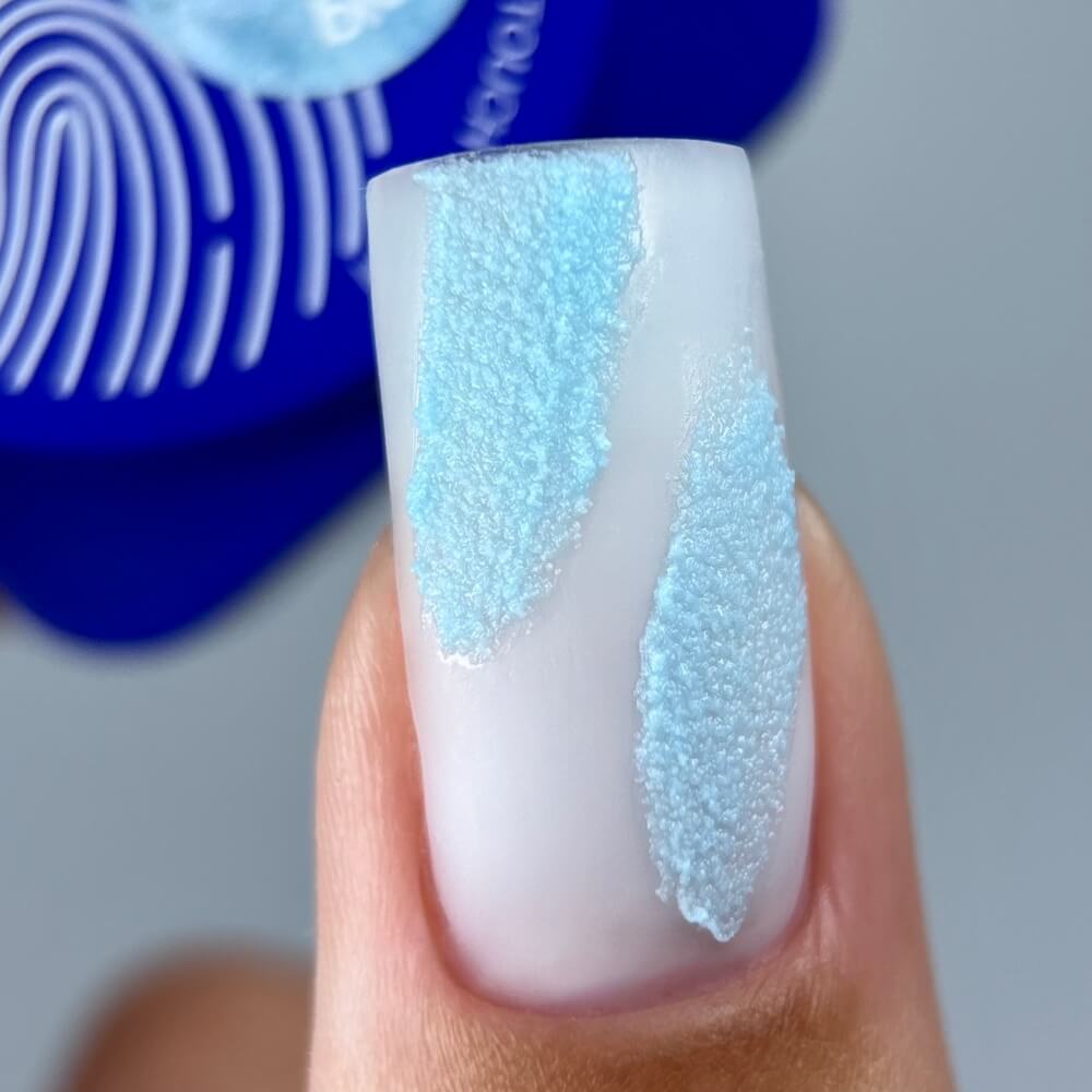 5ml — TOUCH Gypsum Gel Blue — sculpted plaster-like design
