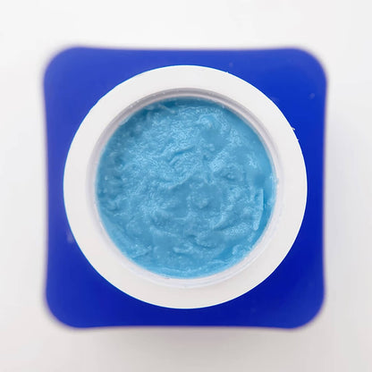 TOUCH Gypsum Gel Blue — 3D texture applied to nail tip