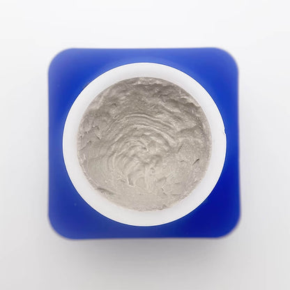 TOUCH Gypsum Gel Gray — open jar with modeling brush
