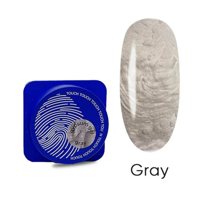 5ml — TOUCH Gypsum Gel Gray — closed jar, textured gray gel