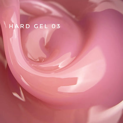 TOUCH Hard Gel 02 nude building gel for nail extension, 15ml jar
