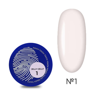 TOUCH Jelly Gelly #1 light beige hard builder gel 15ml