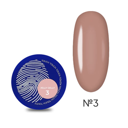 TOUCH Jelly Gelly #3 dark beige hard builder gel 15ml