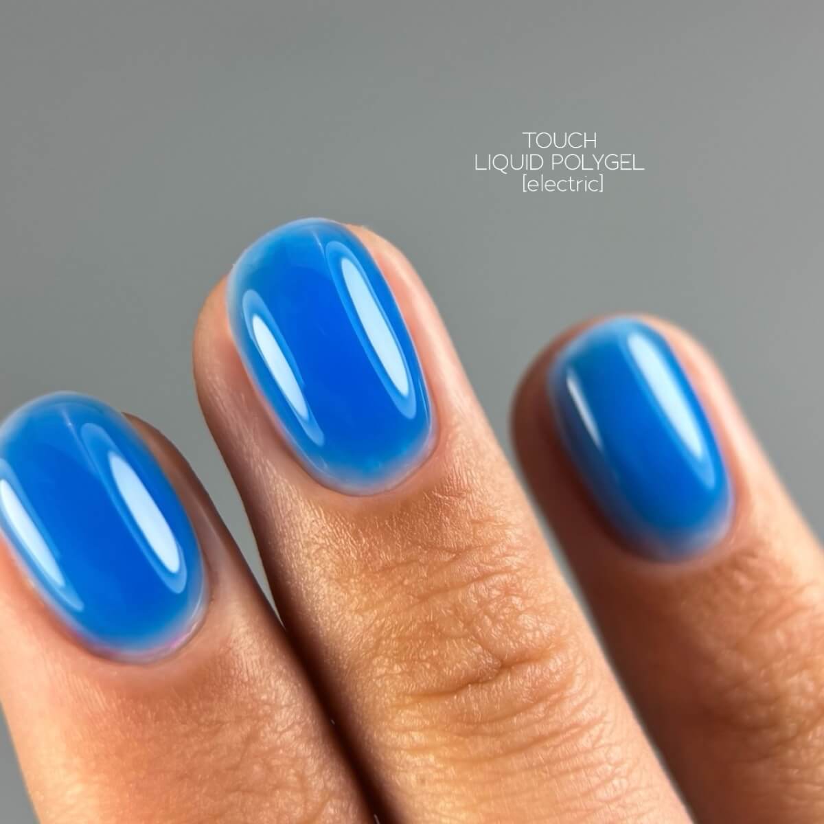 TOUCH Neon Liquid Polygel Electric blue nail building gel 15ml