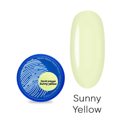 TOUCH Neon Liquid Polygel Sunny Yellow light yellow nail gel 15ml