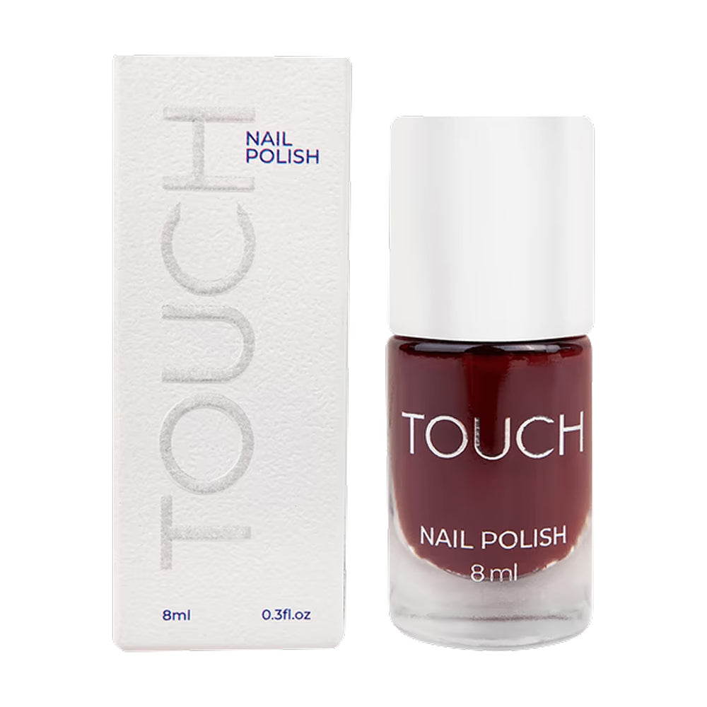 8ml — TOUCH Nail Polish 03 — bottle paired with a regular top coat