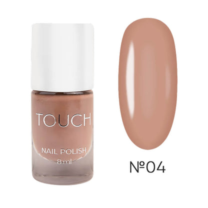 TOUCH Nail Polish 04 — closed bottle, brown enamel
