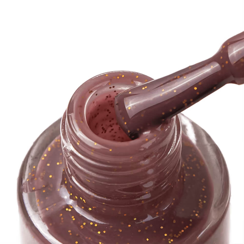TOUCH Nail Polish 05 — label close-up, brown gold shade