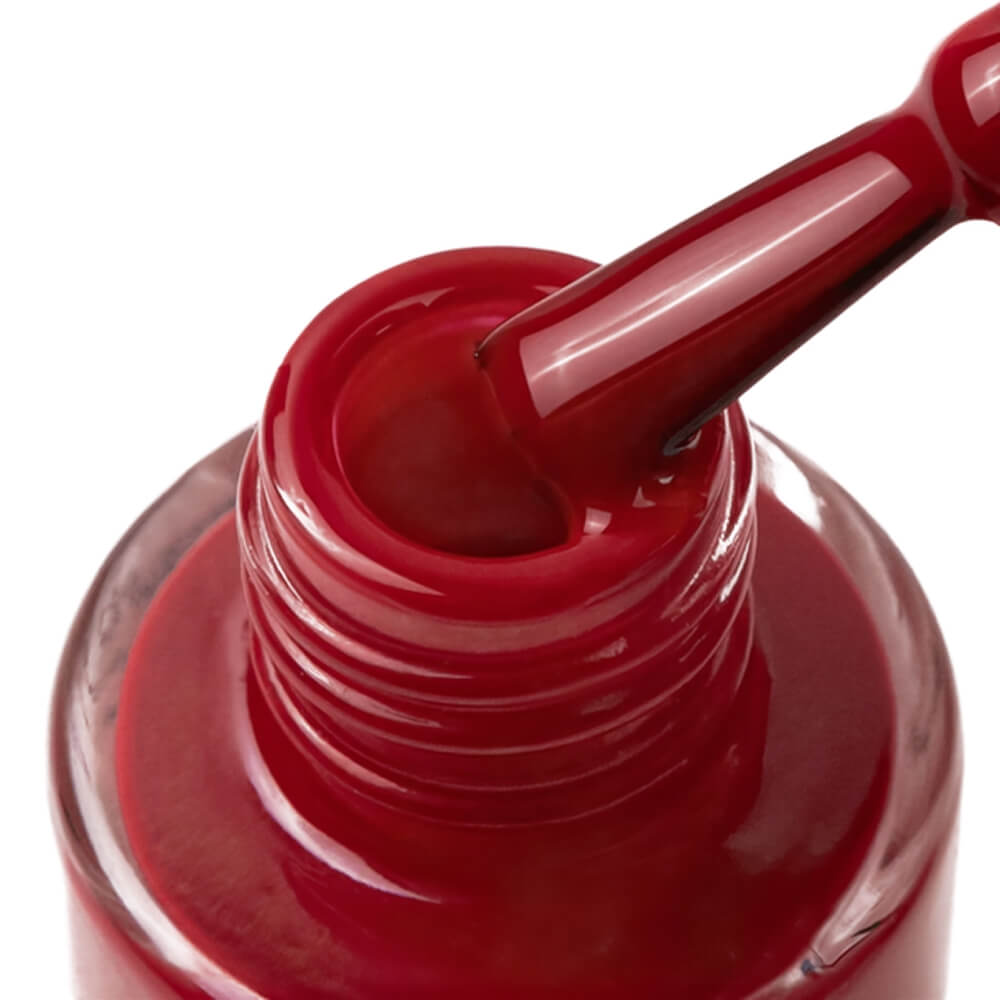 TOUCH Nail Polish 09 — label close-up, red shade