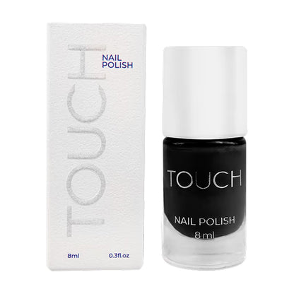 TOUCH Nail Polish 11 — full manicure, bold black color