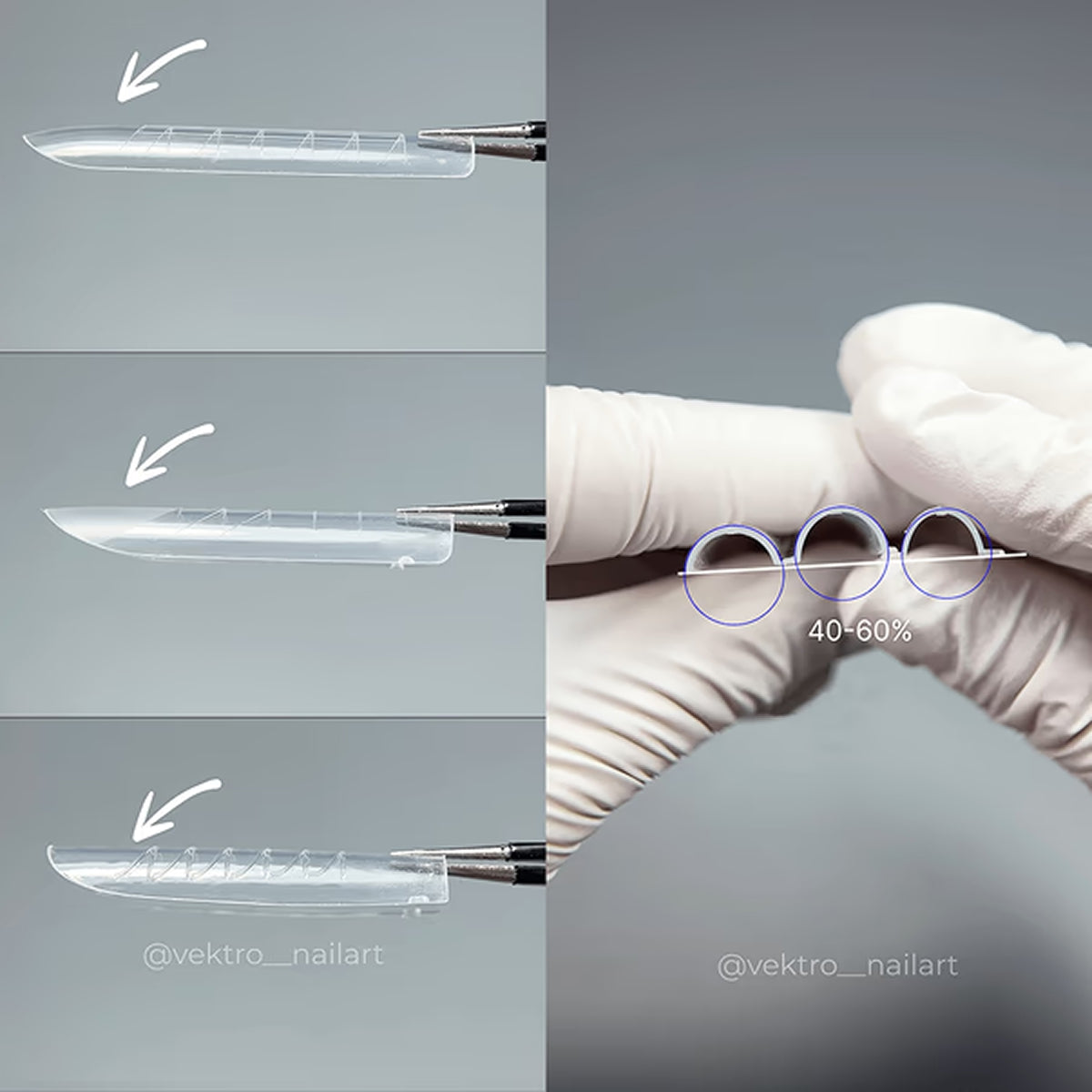 TOUCH Nail Extension Upper Forms 288pcs