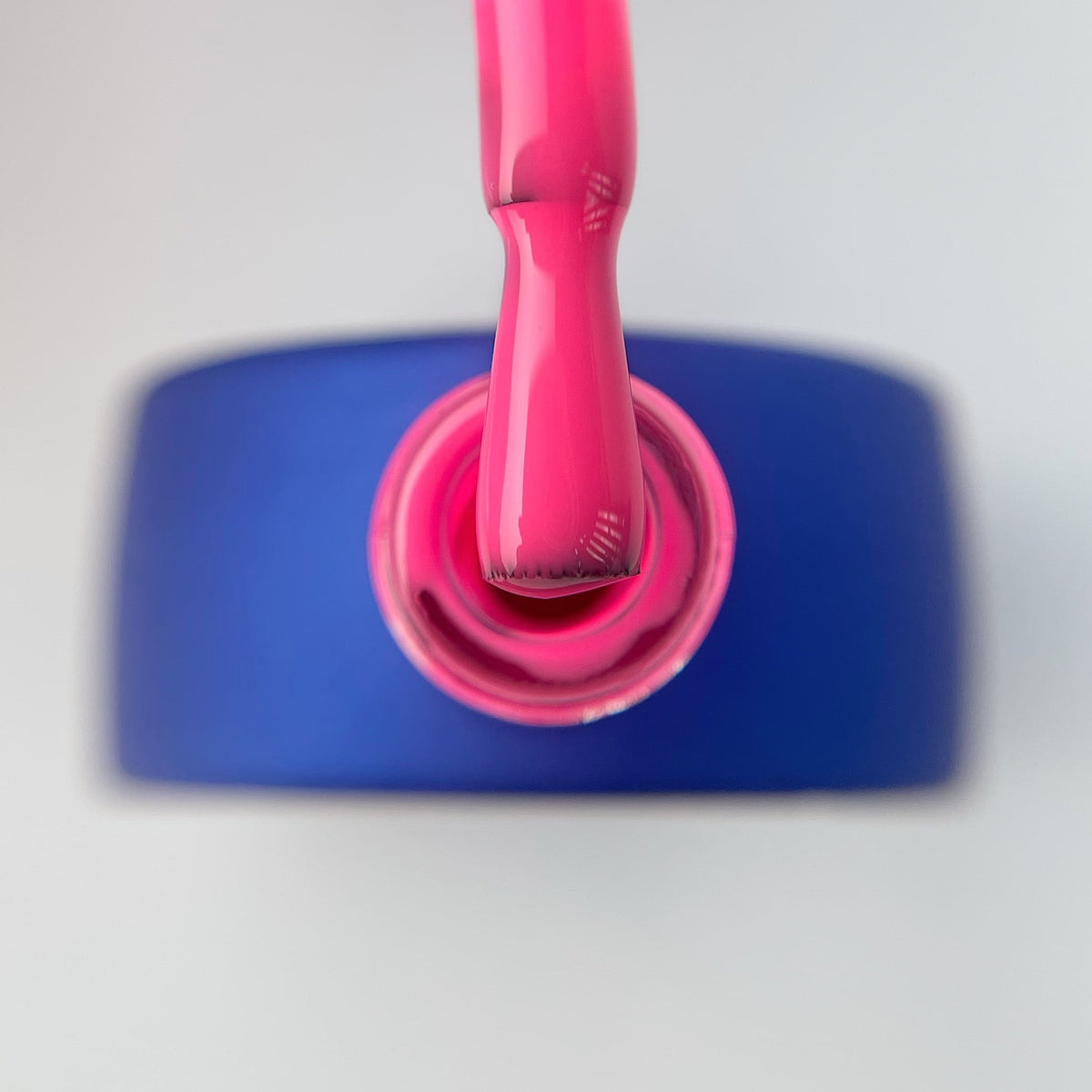 Bright pink nail leveling base by TOUCH for neon French and full-color sets