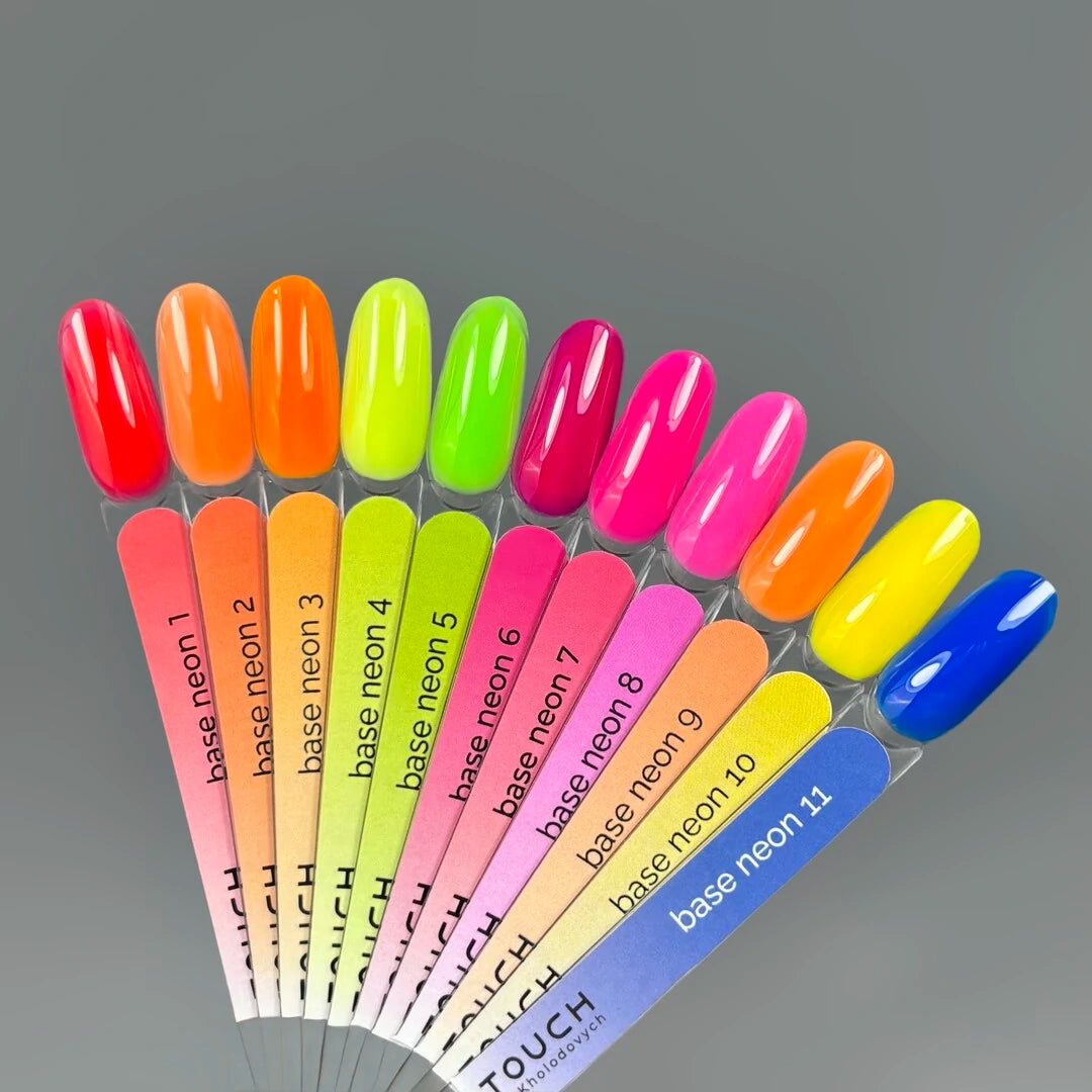 TOUCH Neon Base 13ml highly pigmented blue self-leveling base coat