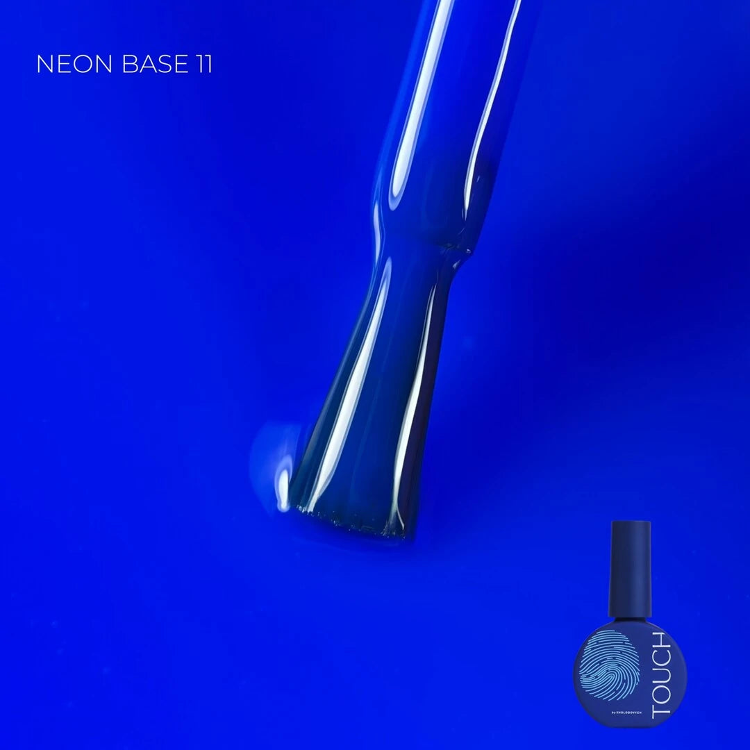 TOUCH #11 professional neon blue base for vibrant manicure designs