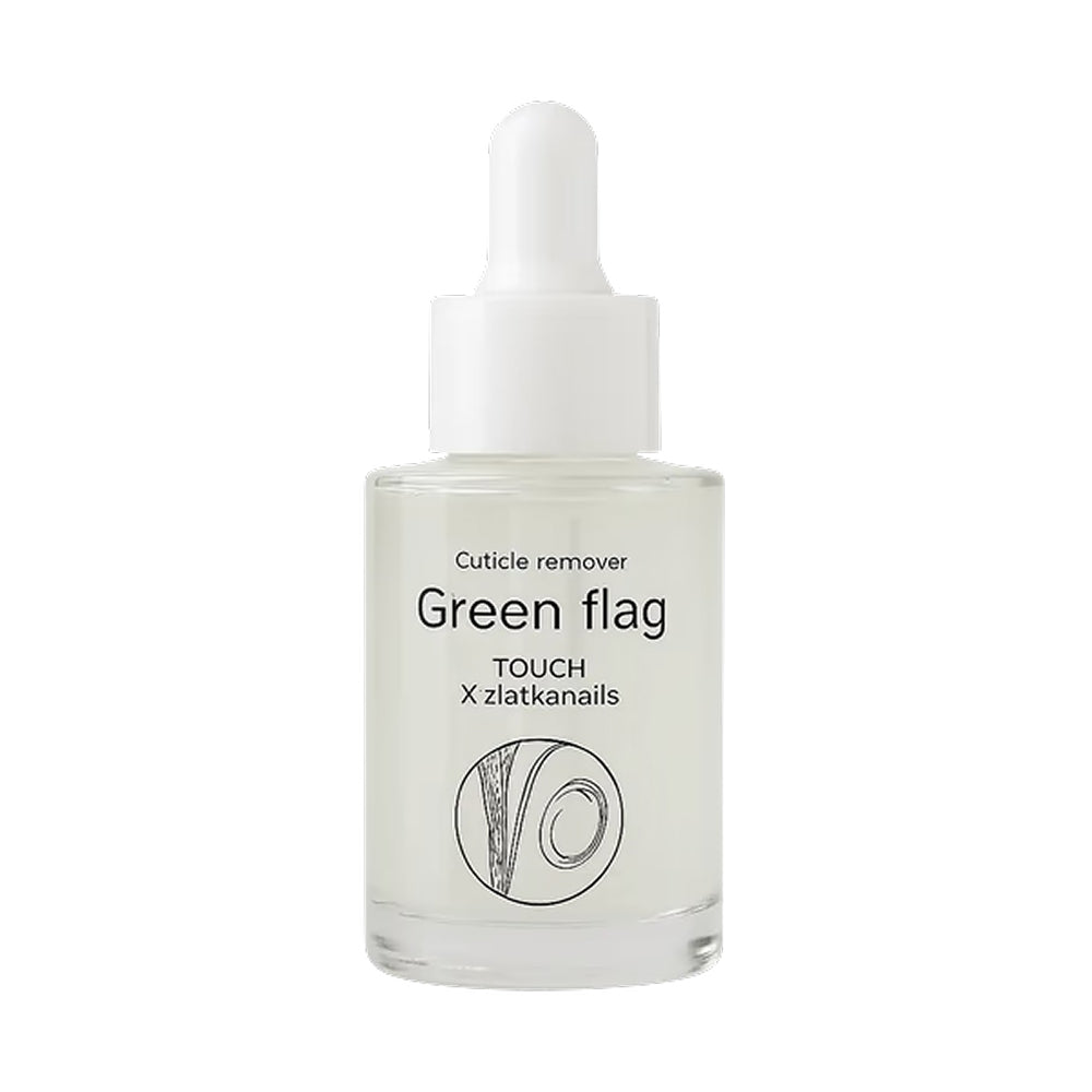TOUCH Remover Green Flag — before and after cuticle comparison