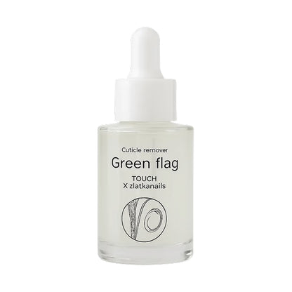 TOUCH Remover Green Flag — before and after cuticle comparison