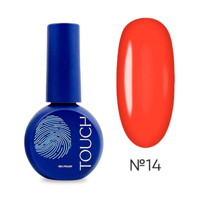 TOUCH Solo Gel Polish #14 neon orange 3-in-1 pedicure gel 9ml