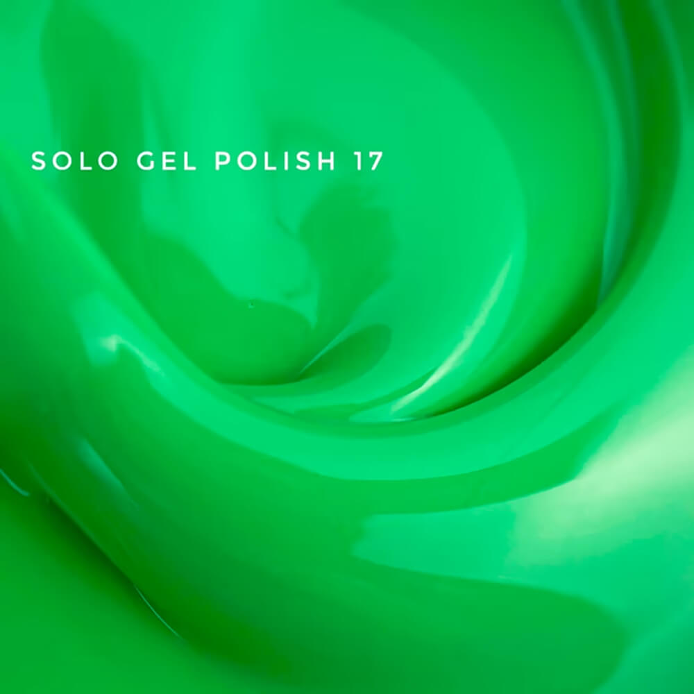 TOUCH Solo #17 neon green one-phase gel polish for pedicure 9ml