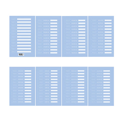 TOUCH Sticker for Tips — full sheet set, category labels visible