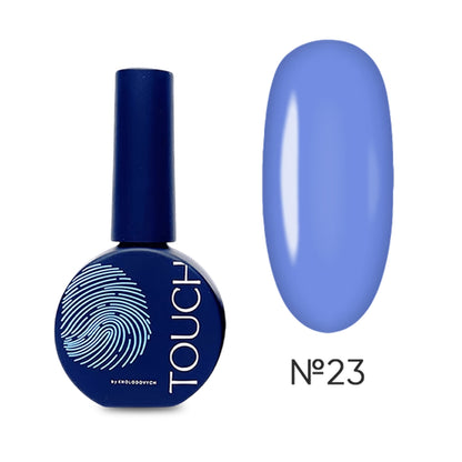 TOUCH Top Cover 23 — closed bottle, cornflower blue camouflage top