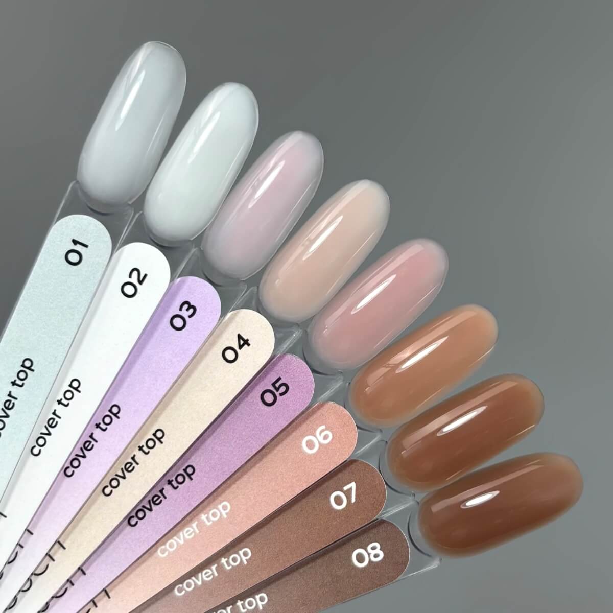 TOUCH Cover Top 2 Milky, 7ml/13ml, size comparison