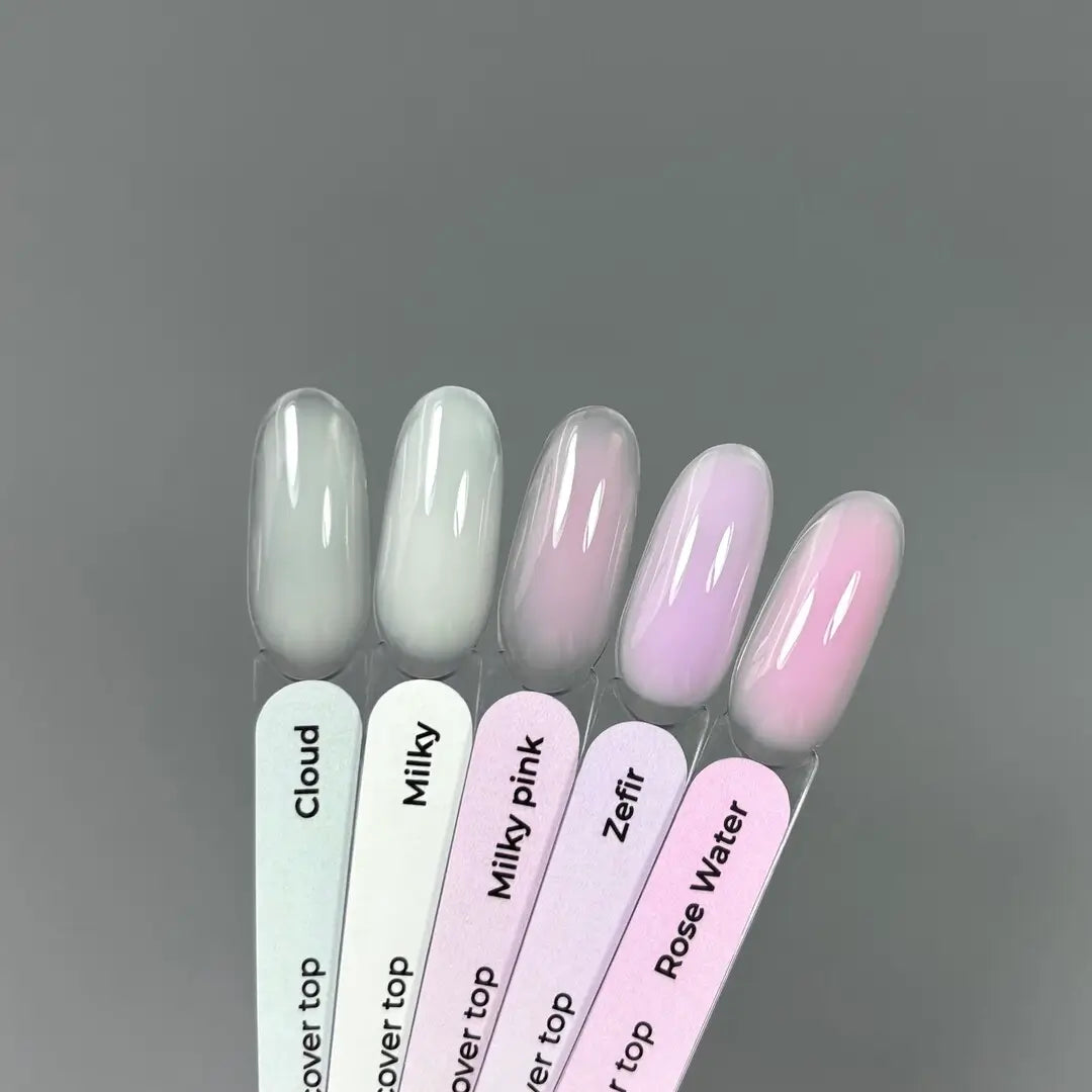 TOUCH Cover Top 10 Milky Pink, 7ml/13ml, size comparison