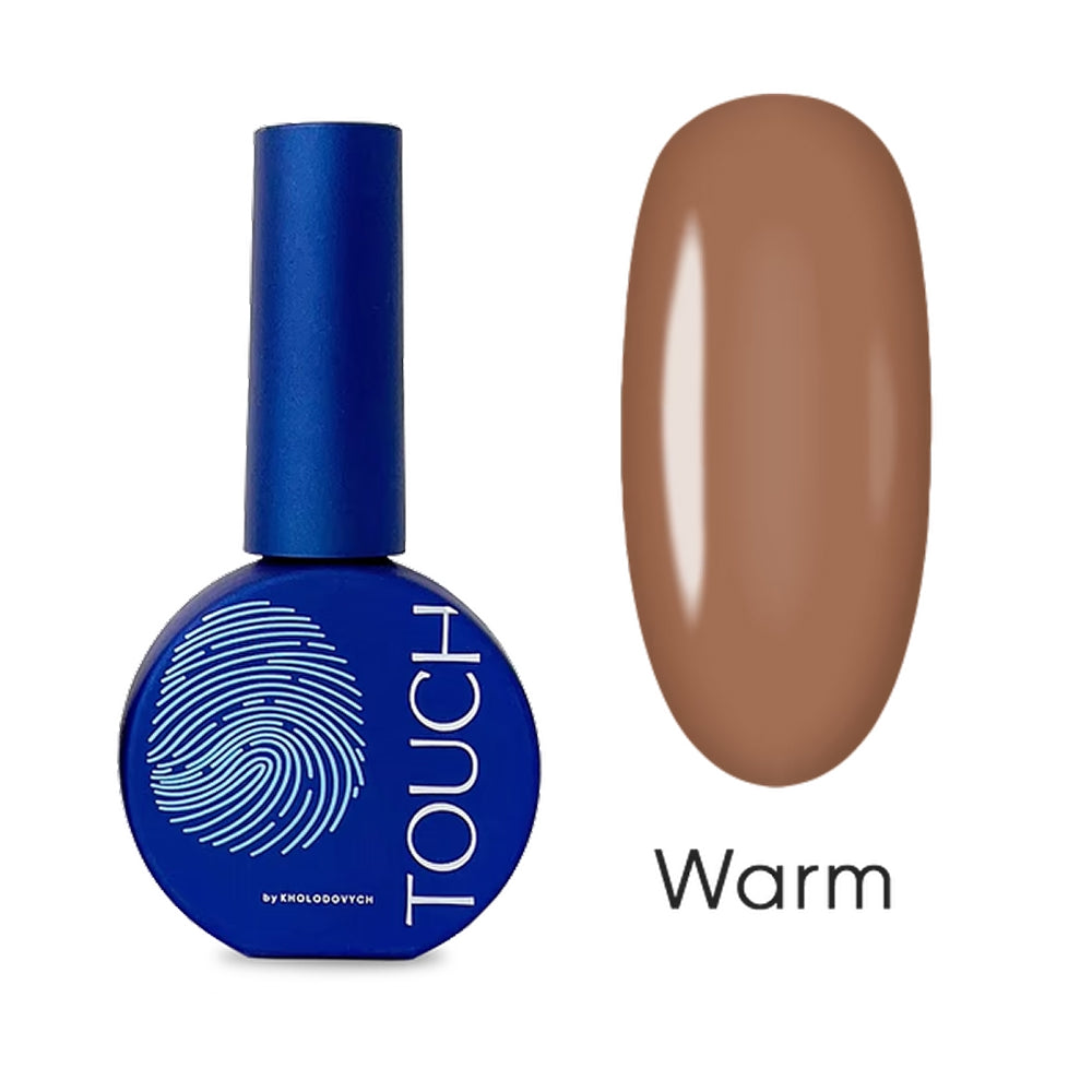 TOUCH Top Cover #06 Warm, 7ml and 13ml bottles on a white background