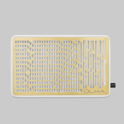 ULKA - Nano White with Gold Grill, Nail Dust Collector
