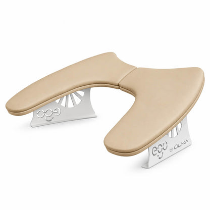 ULKA Arm Rest EGO, beige, paired with an ULKA dust collector