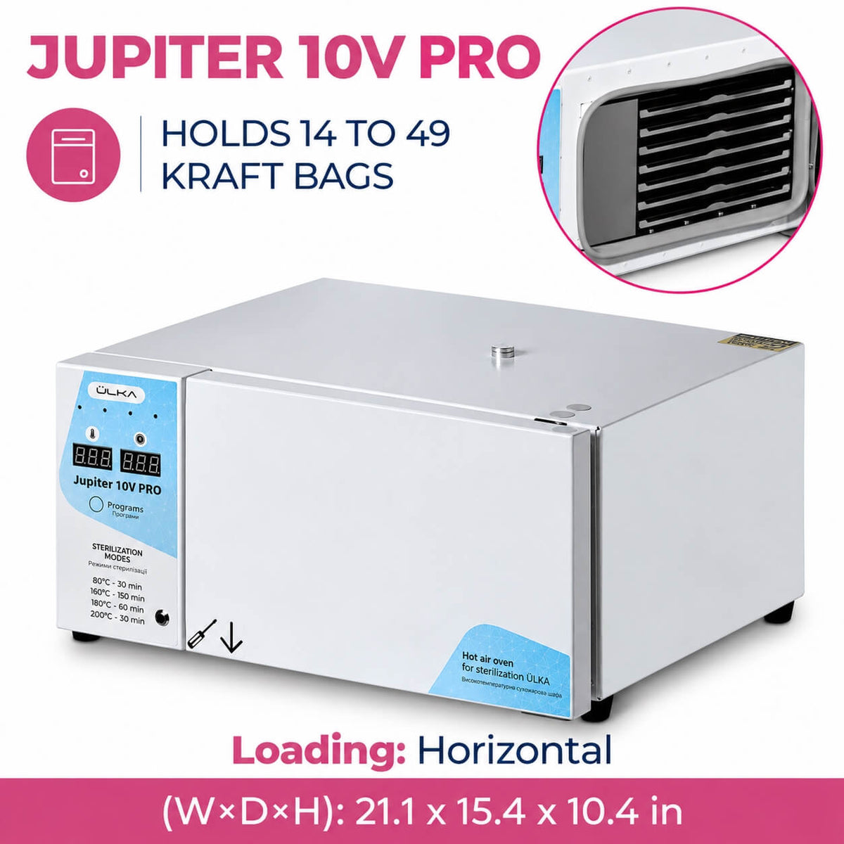 ULKA - Dry Heat Sterilizer Jupiter 10V PRO