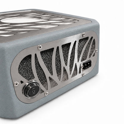 ULKA Portable Premium 2.0 Gray with removable HEPA filter and visible fan