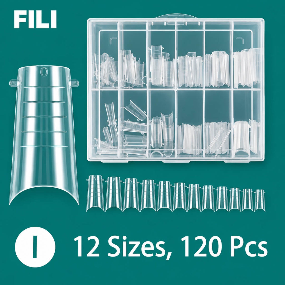 Upper/dual nail forms #6 for acrygel and polygel, 120pcs