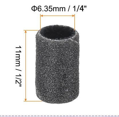 Nail Sanding Ring Bands 80/120/180 Grit Electric Manicure Drill Grinding Heads UV Gel Polish Removal Pedicure Abrasive Tools