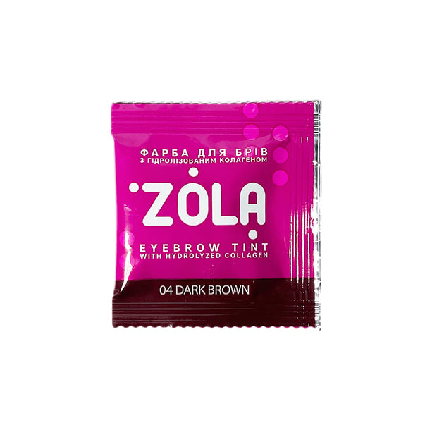 ZOLA - Eyebrow Tint With Collagen 04 Dark Brown, 5ml