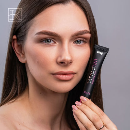ZOLA - Eyebrow and eyelash Tattoo Tint Black, 15ml