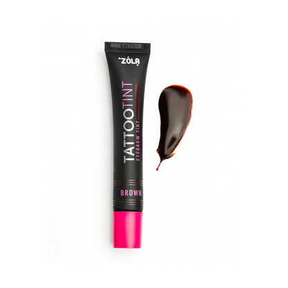 Soft, natural brown for perfect brows and lashes – ZOLA Tattoo Tint Brown.