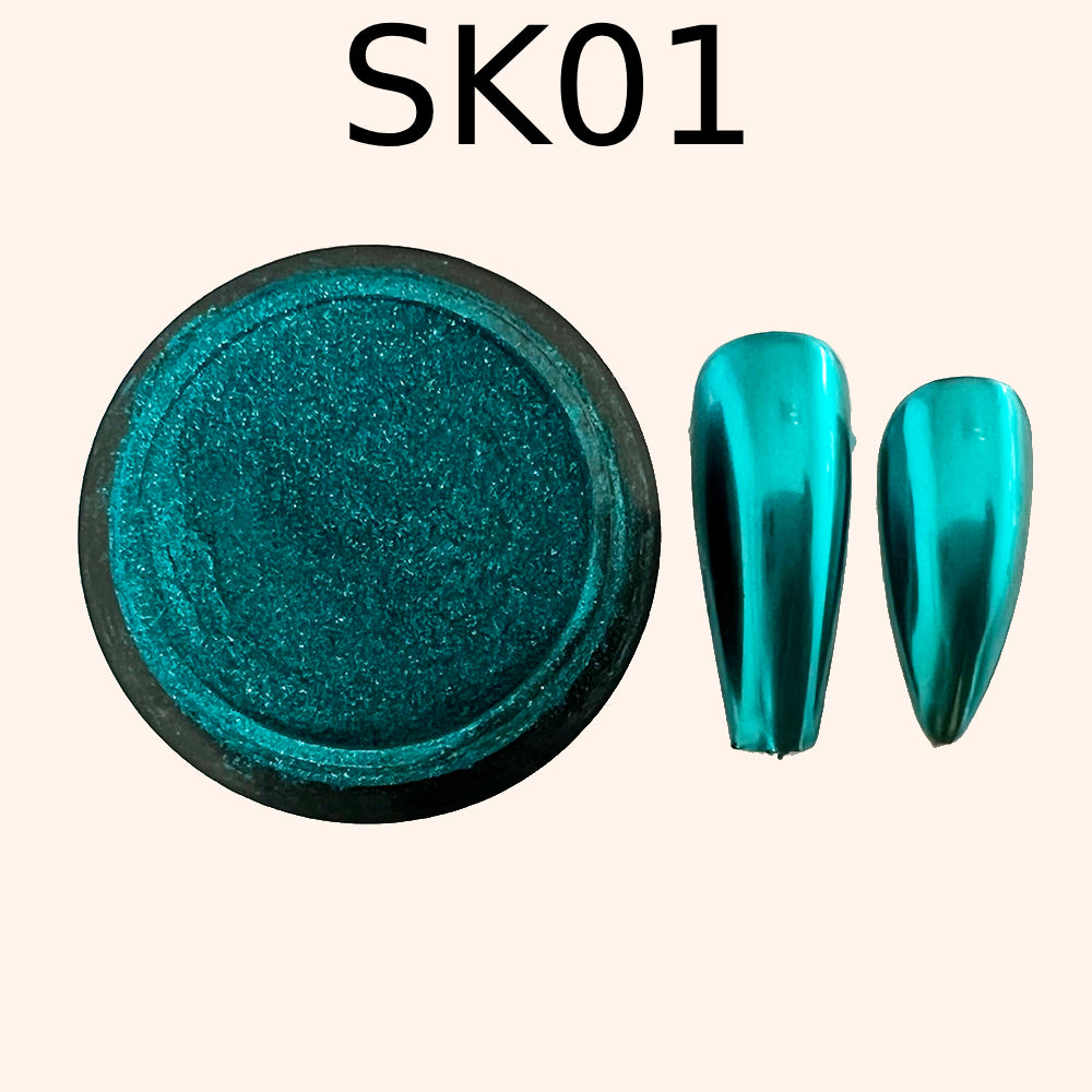 Chrome Mirror Effect Powder Pearl “Kvadrat”