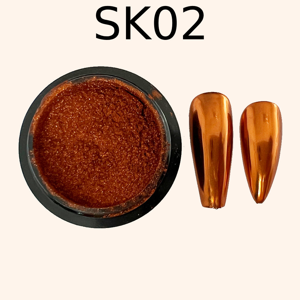 Chrome Mirror Effect Powder Pearl “Kvadrat”