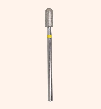 KMIZ - Diamond Nail Drill Bit Yellow Cylinder 4.0-9.0VF(#135)